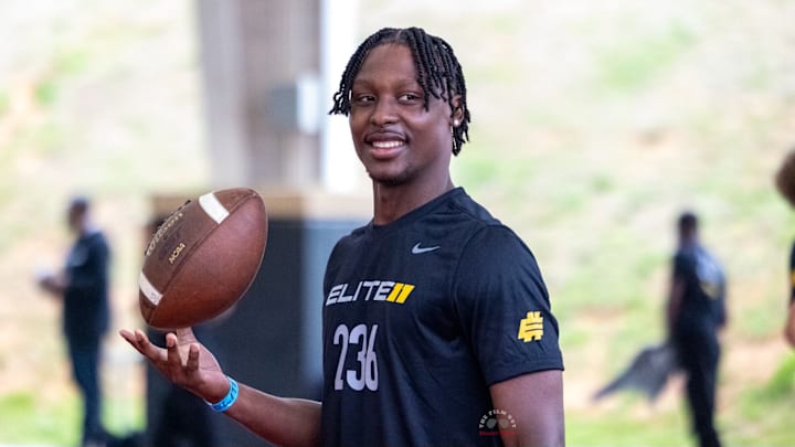Tennessee Volunteers QB commit Faizon Brandon at Elite 11 in Gainesville, Georgia competing with some of the best QBs in the nation