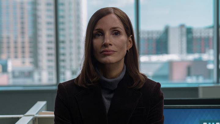 Jessica Chastain in "The Savant," coming soon to Apple TV Jessica Chastain in "The Savant," coming soon to Apple TV