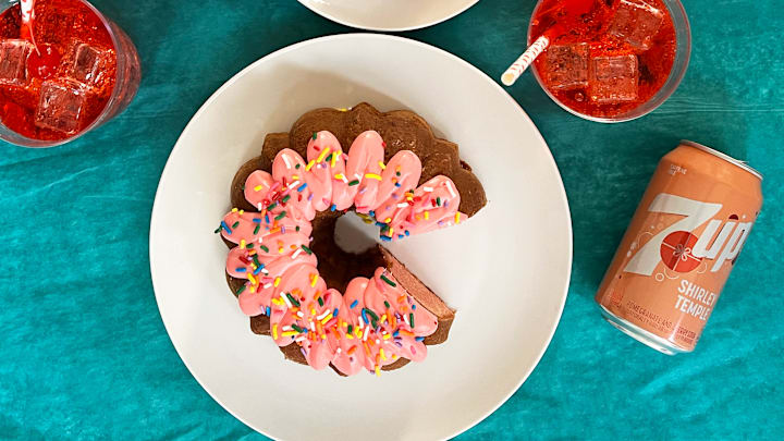 7Up Shirley Temple Pound Cake