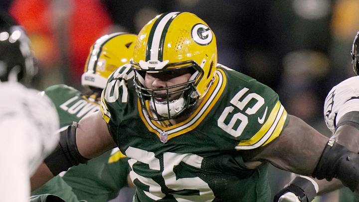 Green Bay Packers guard Aaron Banks is back for Year 2. He will have new sidekicks at left tackle and center. Green Bay Packers guard Aaron Banks is back for Year 2. He will have new sidekicks at left tackle and center.