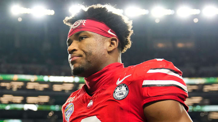 Ohio State Buckeyes defensive back Caleb Downs Ohio State Buckeyes defensive back Caleb Downs