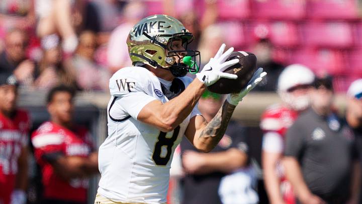Wake Forest wide receiver Carlos Hernandez Wake Forest wide receiver Carlos Hernandez