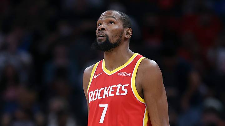 Oct 15, 2026; Houston, Texas, USA; Houston Rockets forward Kevin Durant (7) looks up during the game against the Oklahoma City Thunder at Toyota Center. Mandatory Credit: Troy Taormina-Imagn Images Oct 15, 2026; Houston, Texas, USA; Houston Rockets forward Kevin Durant (7) looks up during the game against the Oklahoma City Thunder at Toyota Center. Mandatory Credit: Troy Taormina-Imagn Images
