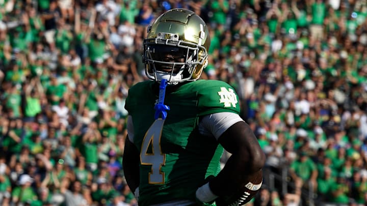 Notre Dame running back Jeremiyah Love Notre Dame running back Jeremiyah Love