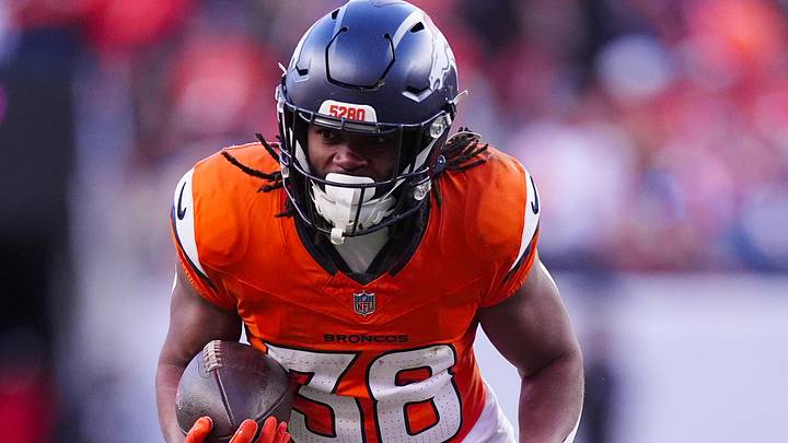 Denver Broncos running back Jaleel McLaughlin