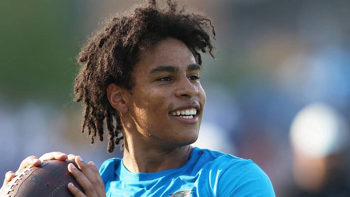 Carolina Panthers wide receiver Jalen Coker 