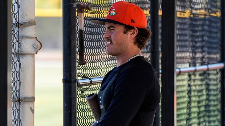Detroit Tigers infielder John Peck watches practice during spring training. Credit. Detroit Tigers infielder John Peck watches practice during spring training. Credit.