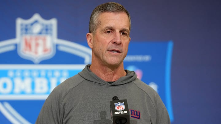 New York Giants - head coach John Harbaugh