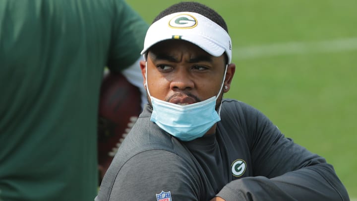 Dallas Cowboys defensive coordinator Christian Parker during his stint with the Green Bay Packers in 2020.