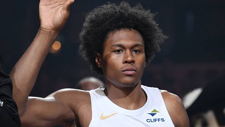 Oct 11, 2026; Cleveland, Ohio, USA; Cleveland Cavaliers guard Peyton Watson (8) is introduced before the game between the Cleveland Cavaliers and the Orlando Magic at Rocket Arena. Mandatory Credit: Ken Blaze-Imagn Images