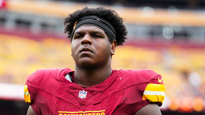 Washington Commanders offensive tackle Josh Conerly Jr. Washington Commanders offensive tackle Josh Conerly Jr.