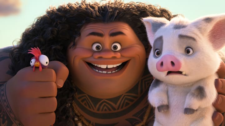 THEY’RE BACK! – Walt Disney Animation Studios’ all-new feature film “Moana 2” reunites Moana with Maui (voice of Dwayne Johnson), Heihei the rooster and Pua the pig three years later for an expansive new voyage through dangerous, long-lost waters. Directed by David Derrick Jr., Jason Hand and Dana Ledoux Miller, and produced by Christina Chen and Yvett Merino, “Moana 2” features music by Grammy® winners Abigail Barlow and Emily Bear, Grammy nominee Opetaia Foa‘i, and three-time Grammy winner