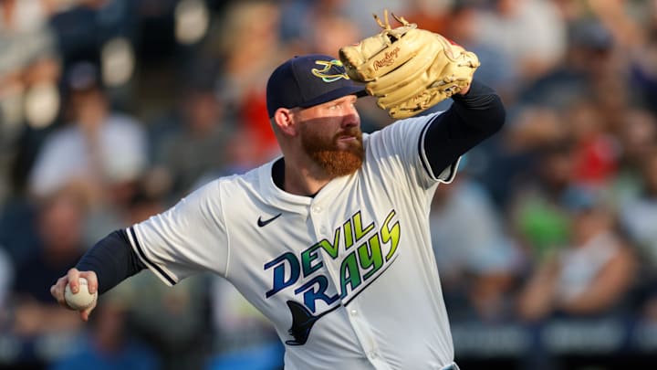 Tampa Bay Rays starting pitcher Zack Littell