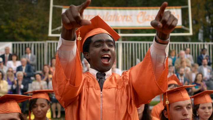 STRANGER THINGS: SEASON 5. Caleb McLaughlin as Lucas Sinclair in Stranger Things: Season 5. Cr. COURTESY OF NETFLIX © 2025 STRANGER THINGS: SEASON 5. Caleb McLaughlin as Lucas Sinclair in Stranger Things: Season 5. Cr. COURTESY OF NETFLIX © 2025