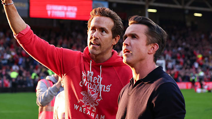 Ryan Reynolds (left) and Rob McElhenney purchased Wrexham in 2020.
