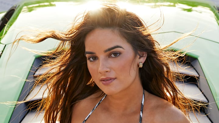 Natalie Mariduena was photographed by James Macari in Hollywood, Fla.