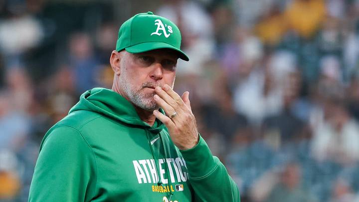 Jun 16, 2026; West Sacramento, California, USA; Athletics manager Mark Kotsay (7) walks back to the dugout during the sixth inning against the Pittsburgh Pirates at Sutter Health Park. Mandatory Credit: Sergio Estrada-Imagn Images Jun 16, 2026; West Sacramento, California, USA; Athletics manager Mark Kotsay (7) walks back to the dugout during the sixth inning against the Pittsburgh Pirates at Sutter Health Park. Mandatory Credit: Sergio Estrada-Imagn Images