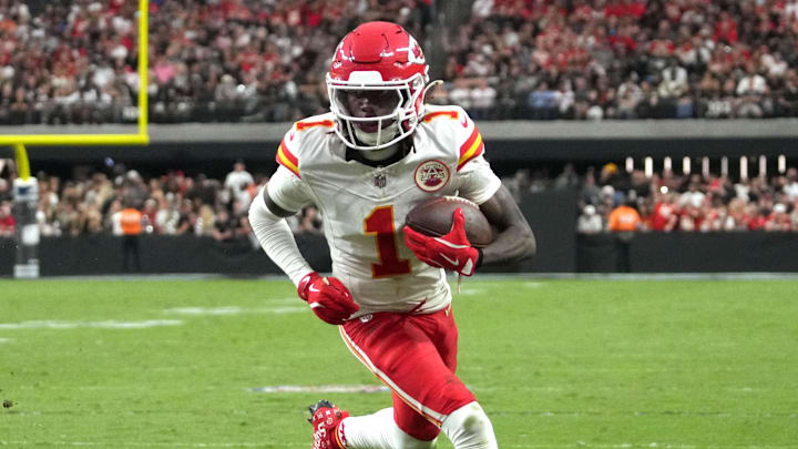 Xavier Worthy dislocated his shoulder in the Chiefs' Week 1 game