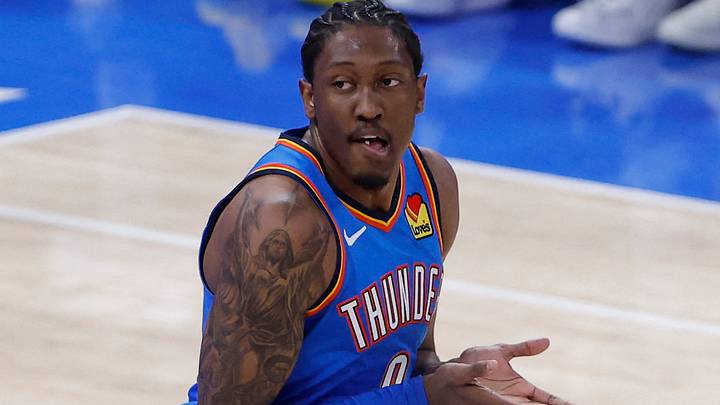 Jan 13, 2026; Oklahoma City, Oklahoma, USA; Oklahoma City Thunder guard/forward Jalen Williams (8) gestures after scoring against the San Antonio Spurs during the second half at Paycom Center. Mandatory Credit: Alonzo Adams-Imagn Images Jan 13, 2026; Oklahoma City, Oklahoma, USA; Oklahoma City Thunder guard/forward Jalen Williams (8) gestures after scoring against the San Antonio Spurs during the second half at Paycom Center. Mandatory Credit: Alonzo Adams-Imagn Images