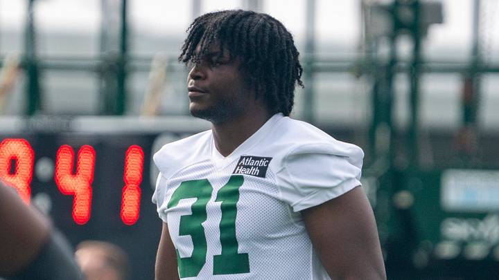 New York Jets edge rusher David Bailey New York Jets edge rusher David Bailey