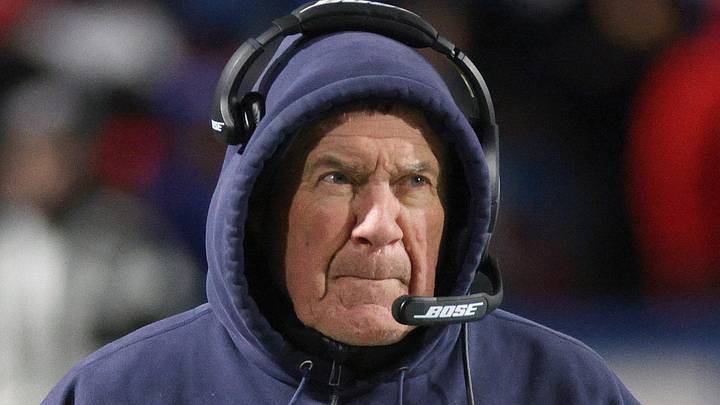 Patriots head coach Bill Belichick on the New England sideline. Patriots head coach Bill Belichick on the New England sideline.