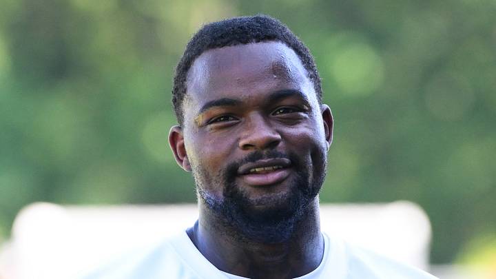 New England Patriots wide receiver Kayshon Boutte waits for his turn New England Patriots wide receiver Kayshon Boutte waits for his turn