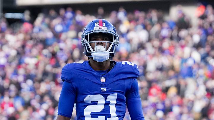 New York Giants cornerback Paulson Adebo New York Giants cornerback Paulson Adebo