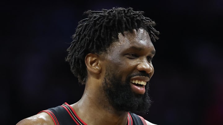 Philadelphia 76ers center Joel Embiid and guard VJ Edgecombe.