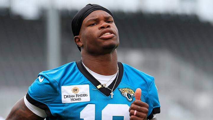 Jacksonville Jaguars wide receiver/cornerback Travis Hunter (12) runs during the first day of minicamp at the Miller Electric Center, Tuesday, June 9, 2026, in Jacksonville, Fla. Jacksonville Jaguars wide receiver/cornerback Travis Hunter (12) runs during the first day of minicamp at the Miller Electric Center, Tuesday, June 9, 2026, in Jacksonville, Fla.