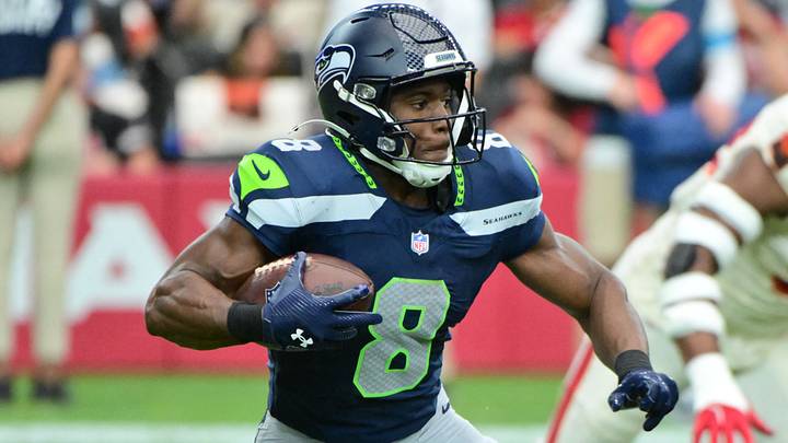 Seattle Seahawks running back Jadarian Price runs with the ball in the first half against the Arizona Cardinals. Seattle Seahawks running back Jadarian Price runs with the ball in the first half against the Arizona Cardinals.