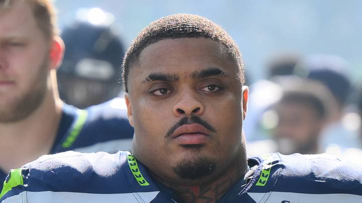 Seattle Seahawks defensive tackle Byron Murphy II before the game against the Los Angeles Chargers. Seattle Seahawks defensive tackle Byron Murphy II before the game against the Los Angeles Chargers.