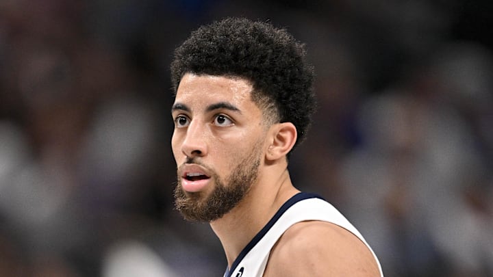 Feb 27, 2026; Dallas, Texas, USA; Memphis Grizzlies guard Scotty Pippen Jr. (1) looks on during the second quarter against the Dallas Mavericks at the American Airlines Center. Mandatory Credit: Jerome Miron-Imagn Images