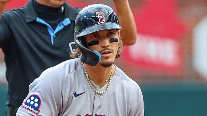 Boston Red Sox left fielder Jarren Duran (16).