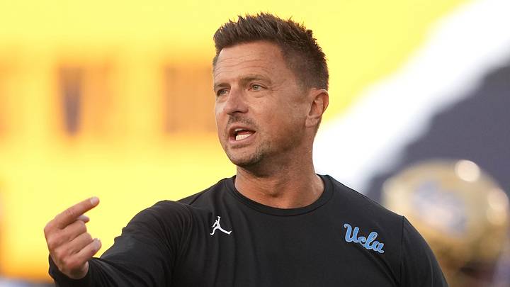 Sep 5, 2026; Berkeley, California, USA; UCLA Bruins head coach Bob Chesney before the game against the California Golden Bears at California Memorial Stadium. Mandatory Credit: Darren Yamashita-Imagn Images