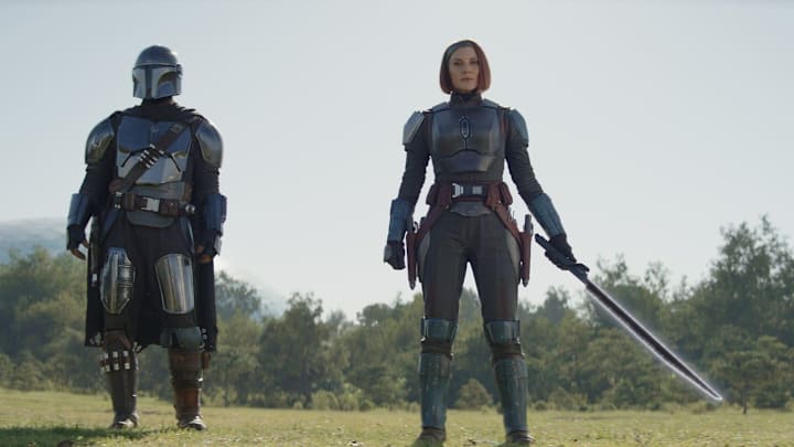 Katee Sackhoff as Bo-Katan Kryze in Star Wars The Mandalorian