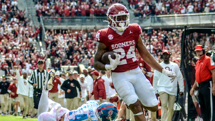 Oklahoma running back Xavier Robinson Oklahoma running back Xavier Robinson