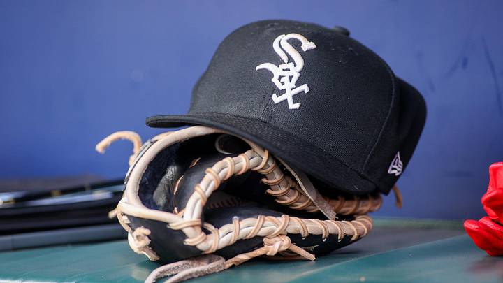 Jul 15, 2023; Atlanta, Georgia, USA; A detailed view of a Chicago White Sox hat and glove in the dugout against the Atlanta Braves in the first inning at Truist Park. Mandatory Credit: Brett Davis-Imagn Images Jul 15, 2023; Atlanta, Georgia, USA; A detailed view of a Chicago White Sox hat and glove in the dugout against the Atlanta Braves in the first inning at Truist Park. Mandatory Credit: Brett Davis-Imagn Images