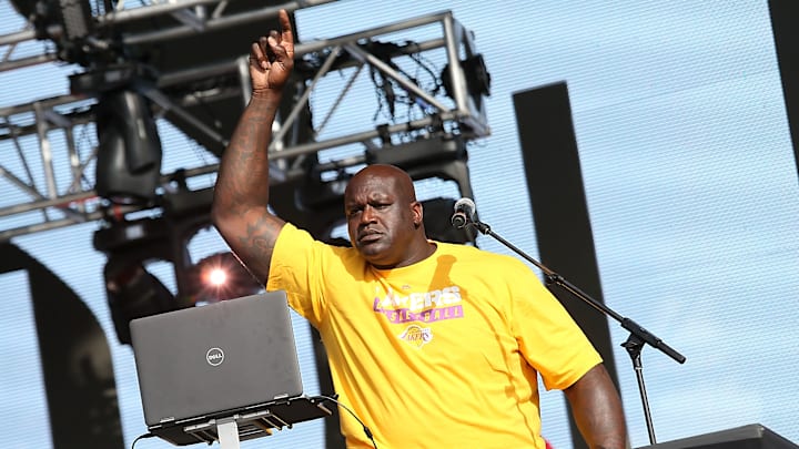 Shaquille O'Neal ganó tres anillos de campeón con los Lakers, antes de ser cambiado al Heat en lugar de los Mavericks en 2004 