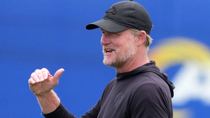 Los Angeles Rams general manager Les Snead. Mandatory Credit: Kirby Lee-Imagn Images