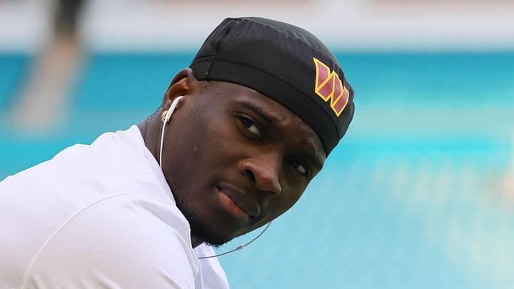 Washington Commanders cornerback Mike Sainristil 