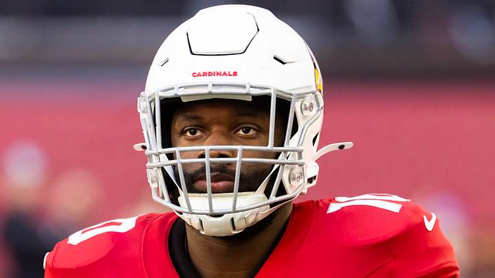 Dec 7, 2025; Glendale, Arizona, USA; Arizona Cardinals linebacker Josh Sweat (10) against the Los Angeles Rams at State Farm Stadium. Mandatory Credit: Mark J. Rebilas-Imagn Images Dec 7, 2025; Glendale, Arizona, USA; Arizona Cardinals linebacker Josh Sweat (10) against the Los Angeles Rams at State Farm Stadium. Mandatory Credit: Mark J. Rebilas-Imagn Images