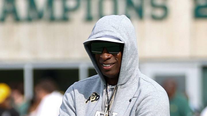 Sep 26, 2026; Waco, Texas, USA; Colorado Buffaloes head coach Deion Sanders watches warmups before the game against the Baylor Bears at McLane Stadium. Mandatory Credit: Chris Jones-Imagn Images Sep 26, 2026; Waco, Texas, USA; Colorado Buffaloes head coach Deion Sanders watches warmups before the game against the Baylor Bears at McLane Stadium. Mandatory Credit: Chris Jones-Imagn Images