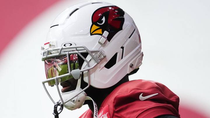 Arizona Cardinals running back Jeremiyah Love (4) practices during training camp at State Farm Stadium in Glendale on July 26, 2026. Arizona Cardinals running back Jeremiyah Love (4) practices during training camp at State Farm Stadium in Glendale on July 26, 2026.