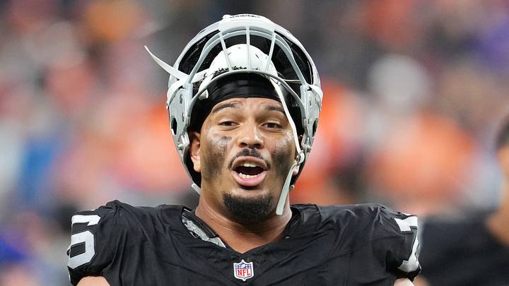 Las Vegas Raiders guard Caleb Rogers