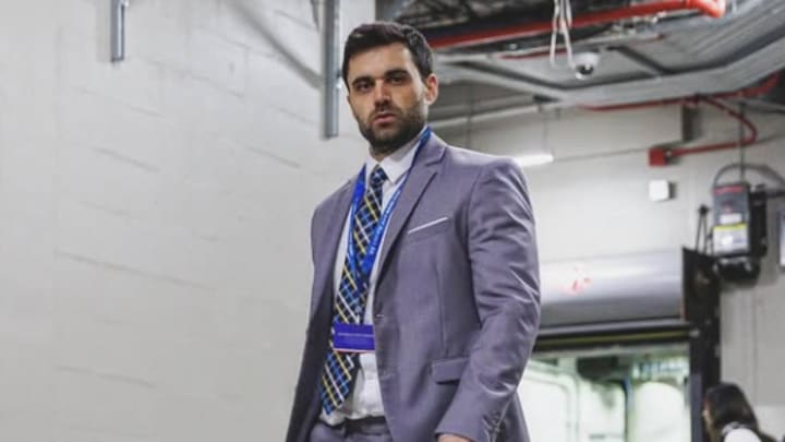 New "Voice of the Huskers" Kyle Crooks while working at Florida.