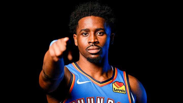 Adam Flagler is pictured during the Thunder media day at the Paycom Center in Oklahoma City, on Monday, Sept. 30, 2024.