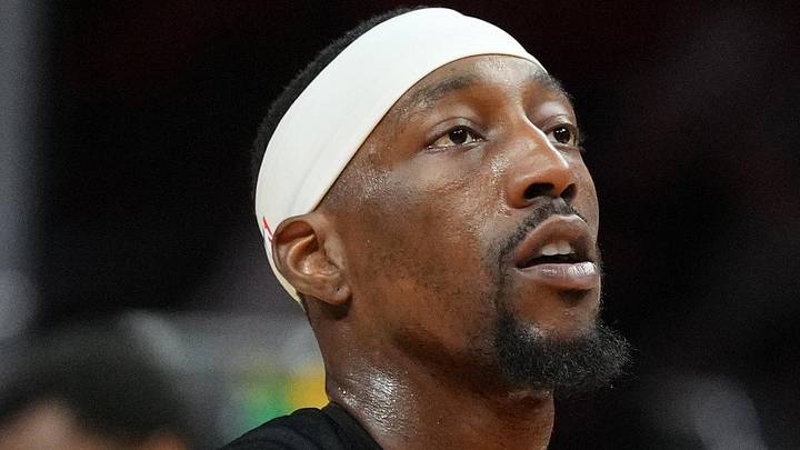 Apr 12, 2026; Miami, Florida, USA; Miami Heat center Bam Adebayo (13) warms-up before a game against the Atlanta Hawks at Kaseya Center. Mandatory Credit: Jim Rassol-Imagn Images Apr 12, 2026; Miami, Florida, USA; Miami Heat center Bam Adebayo (13) warms-up before a game against the Atlanta Hawks at Kaseya Center. Mandatory Credit: Jim Rassol-Imagn Images