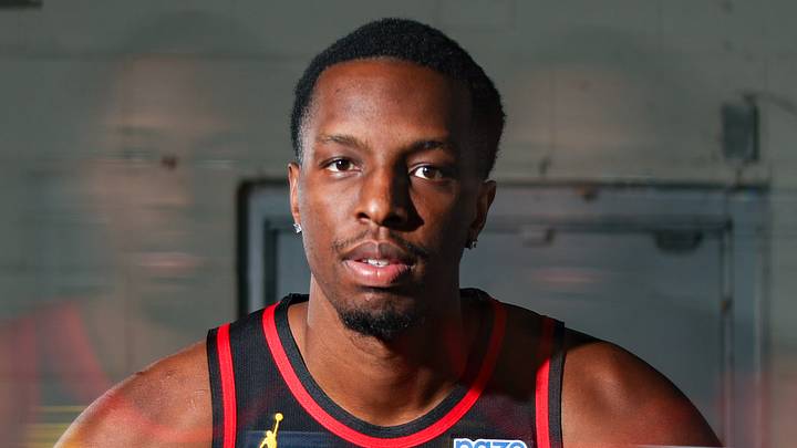 Atlanta Hawks center Onyeka Okongwu (17) poses for a photo at media day on September 28, 2026. Atlanta Hawks center Onyeka Okongwu (17) poses for a photo at media day on September 28, 2026.