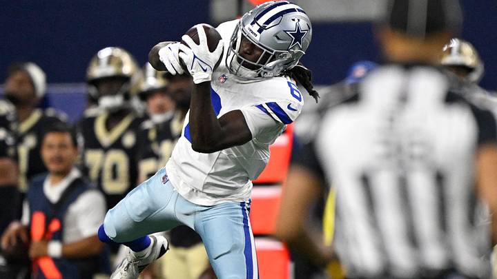 Dallas Cowboys wide receiver Camden Brown makes a catch against the New Orleans Saints. Dallas Cowboys wide receiver Camden Brown makes a catch against the New Orleans Saints.
