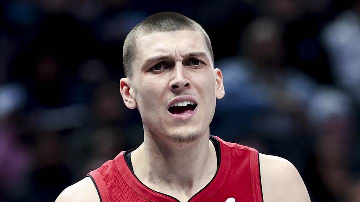 Feb 13, 2025; Dallas, Texas, USA; Miami Heat guard Tyler Herro (14) reacts during the first half against the Dallas Mavericks at American Airlines Center. Mandatory Credit: Kevin Jairaj-Imagn Images Feb 13, 2025; Dallas, Texas, USA; Miami Heat guard Tyler Herro (14) reacts during the first half against the Dallas Mavericks at American Airlines Center. Mandatory Credit: Kevin Jairaj-Imagn Images